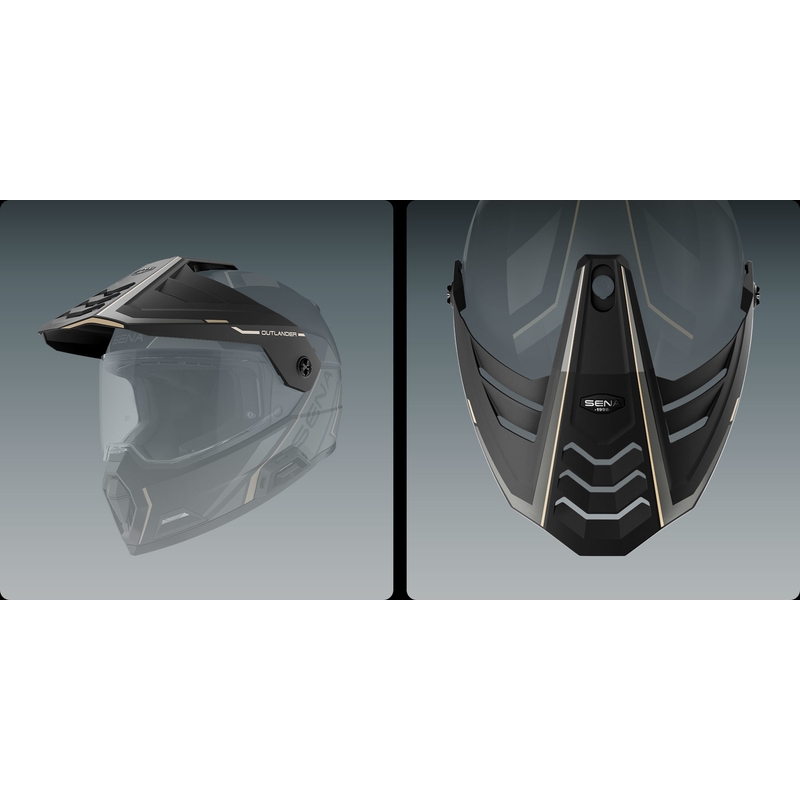 Outlander Mesh-hjelm med headset, SENA (matsort)