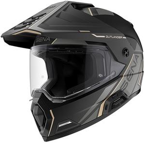 Outlander Mesh-hjelm med headset, SENA (matsort)