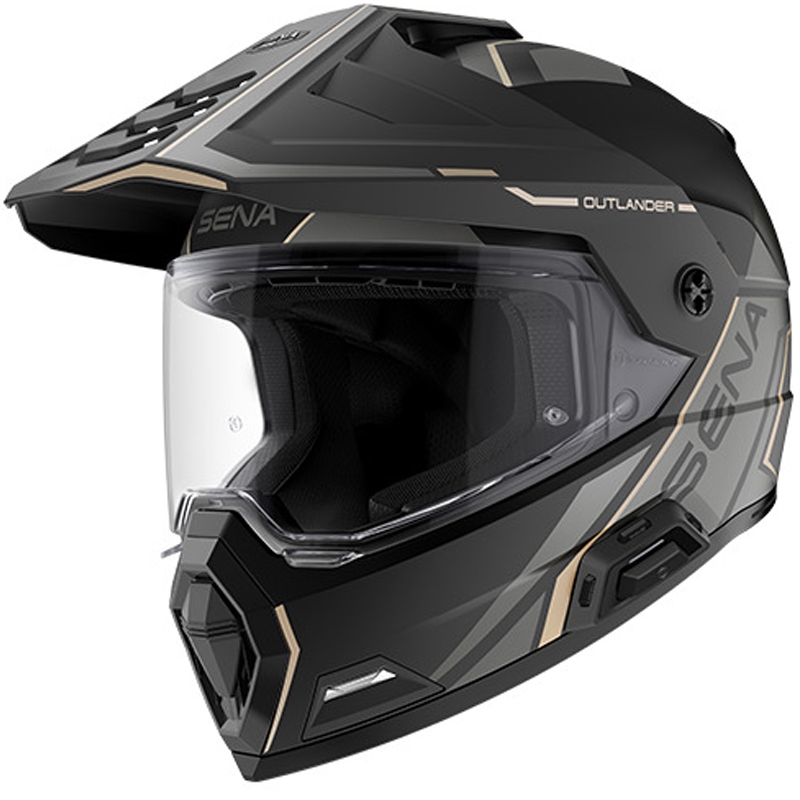 Outlander Mesh-hjelm med headset, SENA (matsort)