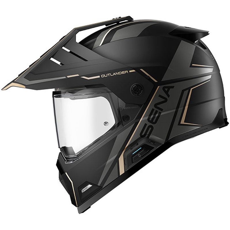 Outlander Mesh-hjelm med headset, SENA (matsort)