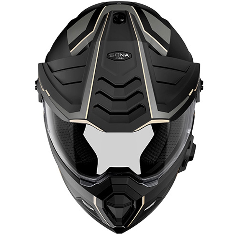 Outlander Mesh-hjelm med headset, SENA (matsort)