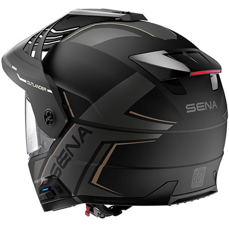 Outlander Mesh-hjelm med headset, SENA (matsort)