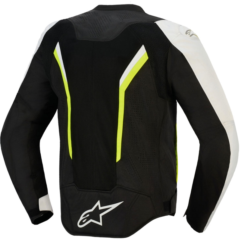 Alpinestars AST V3 Air motorcykeljakke hvid-fluo gul-sort