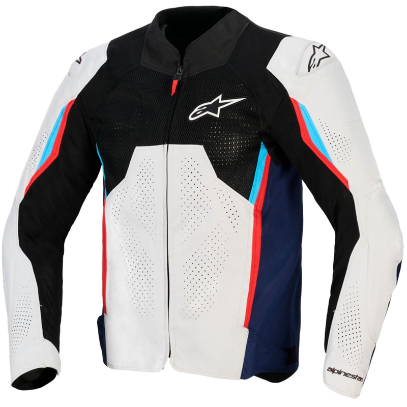 Alpinestars AST V3 Air motorcykeljakke hvid-blå-rød-sort