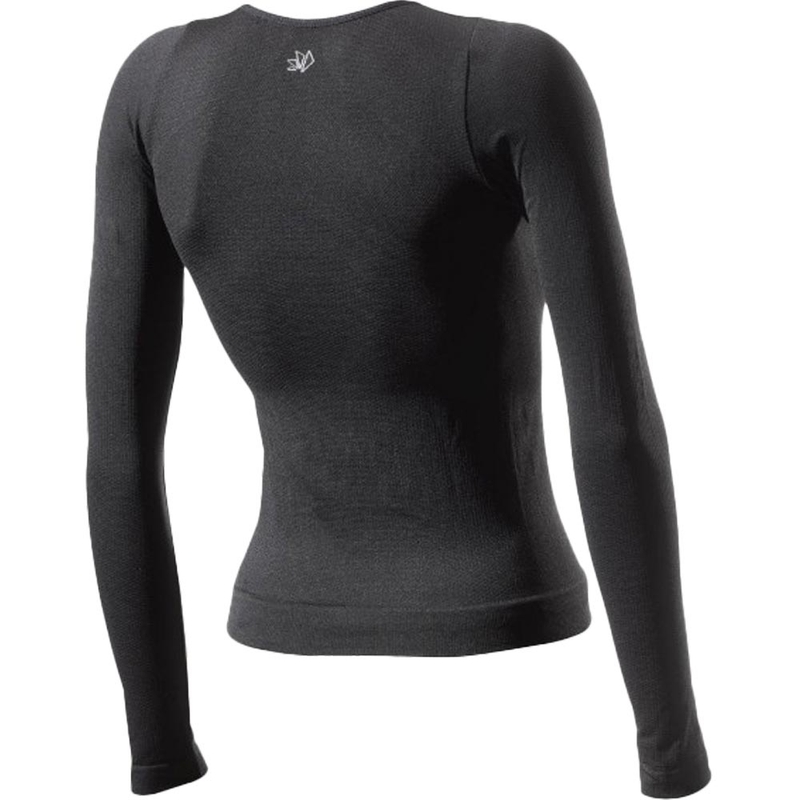 Funktionel T-shirt med lange ærmer til kvinder, SIXS F TS2, sort