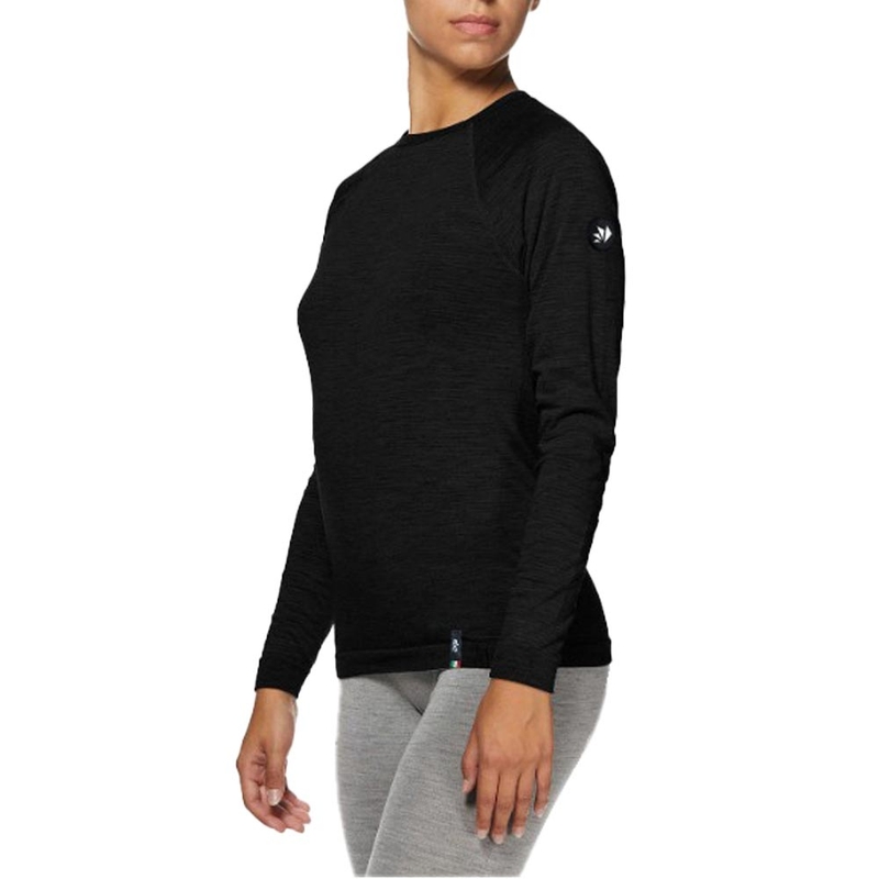 Termo langærmet T-shirt SIXS TS2 MERINOS sort