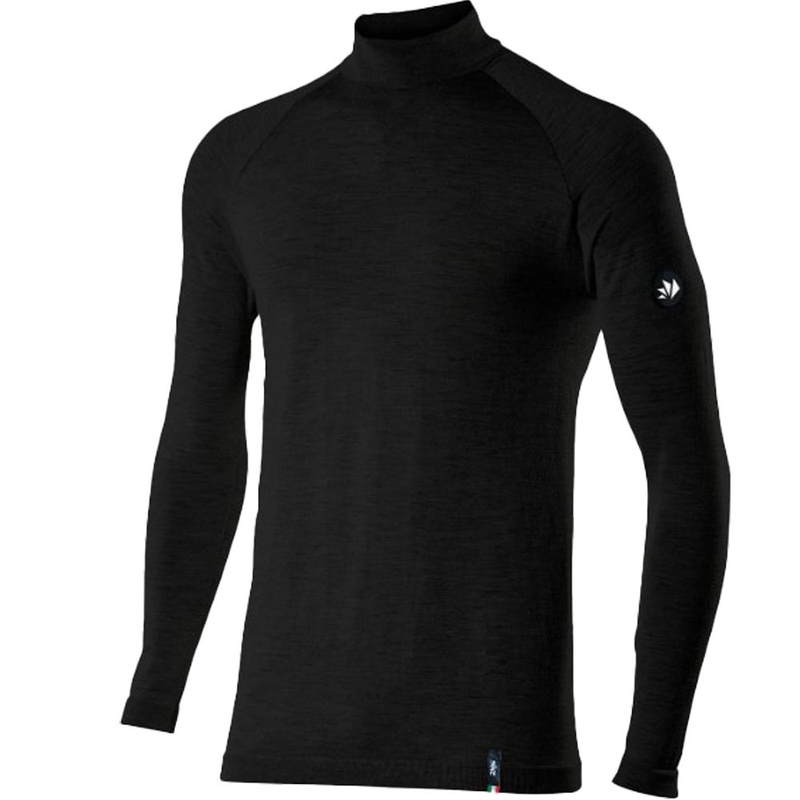 Termo langærmet T-shirt SIXS TS3 MERINOS sort