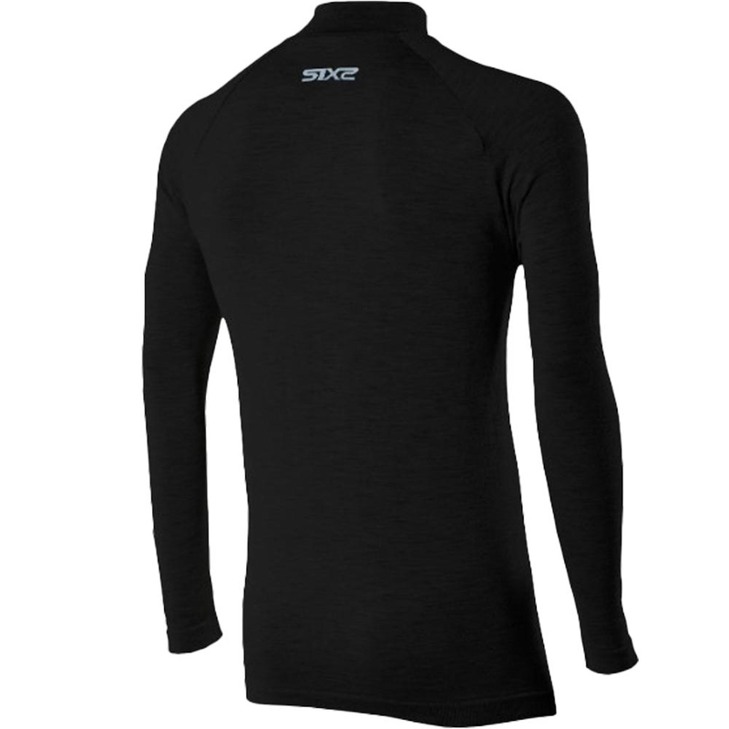 Termo langærmet T-shirt SIXS TS3 MERINOS sort