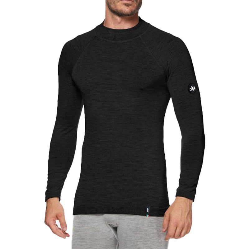 Termo langærmet T-shirt SIXS TS3 MERINOS sort