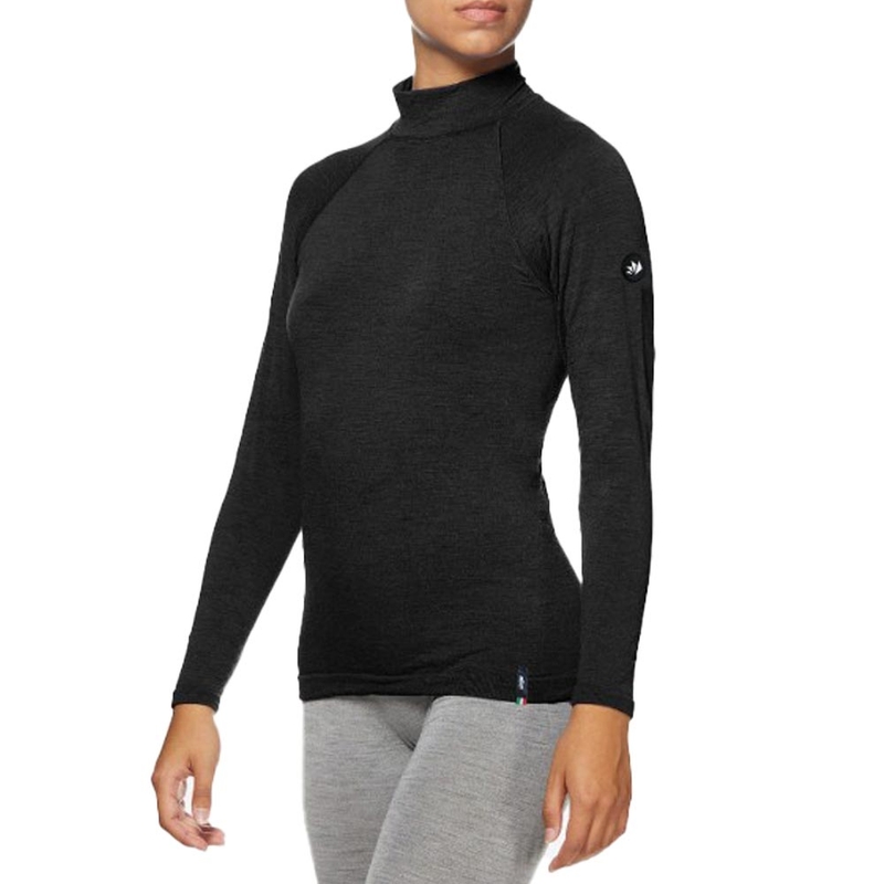 Termo langærmet T-shirt SIXS TS3 MERINOS sort