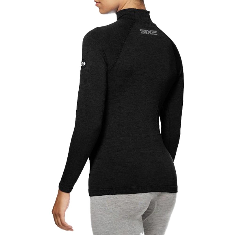 Termo langærmet T-shirt SIXS TS3 MERINOS sort