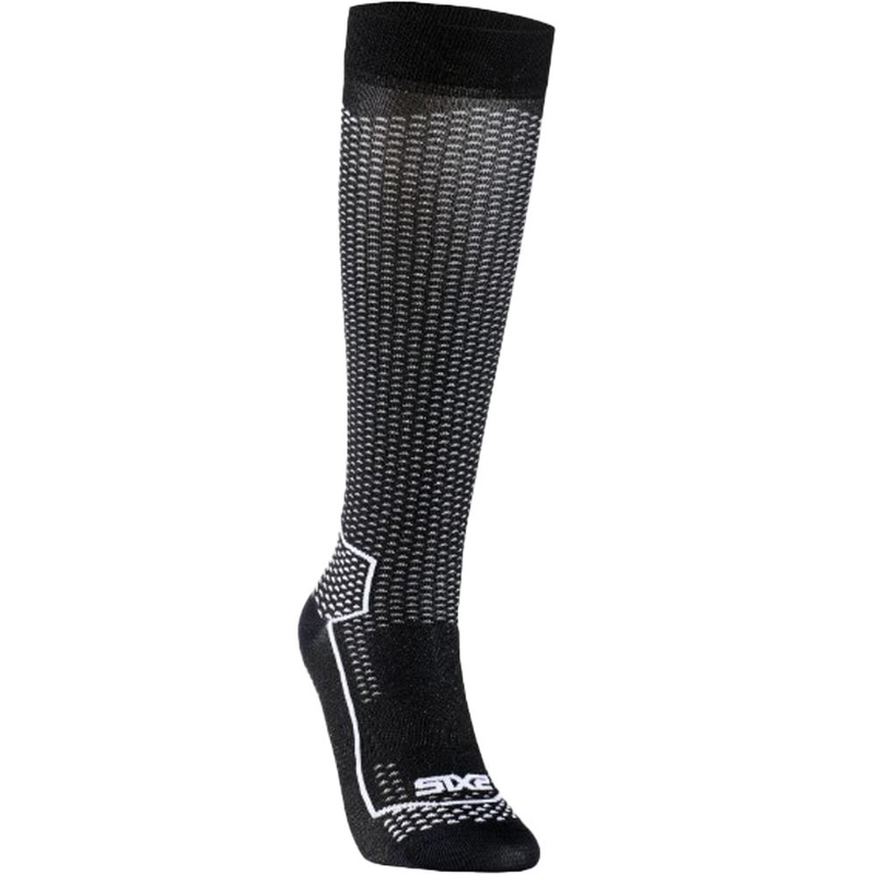 Funktionelle knæstrømper SIXS LONG V3 sort carbon