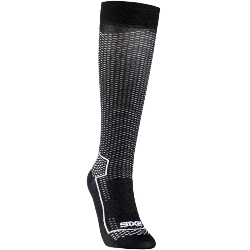 Funktionelle knæstrømper SIXS LONG V3 sort carbon