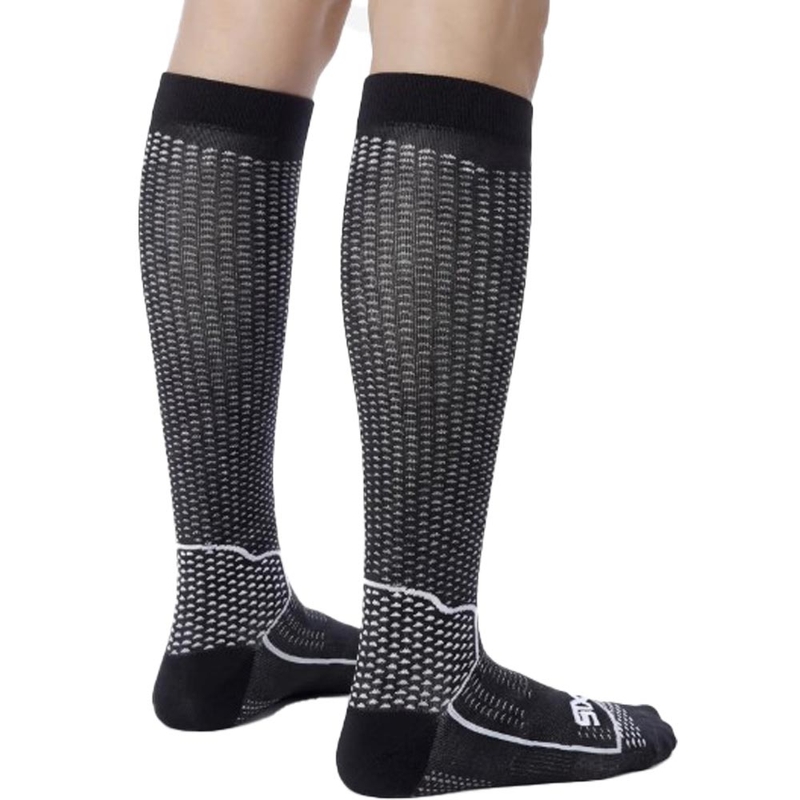 Funktionelle knæstrømper SIXS LONG V3 sort carbon
