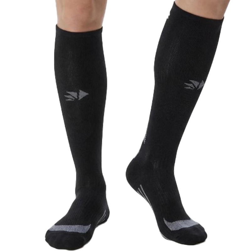 Funktionelle knæstrømper SIXS MOT V3 sort-grå