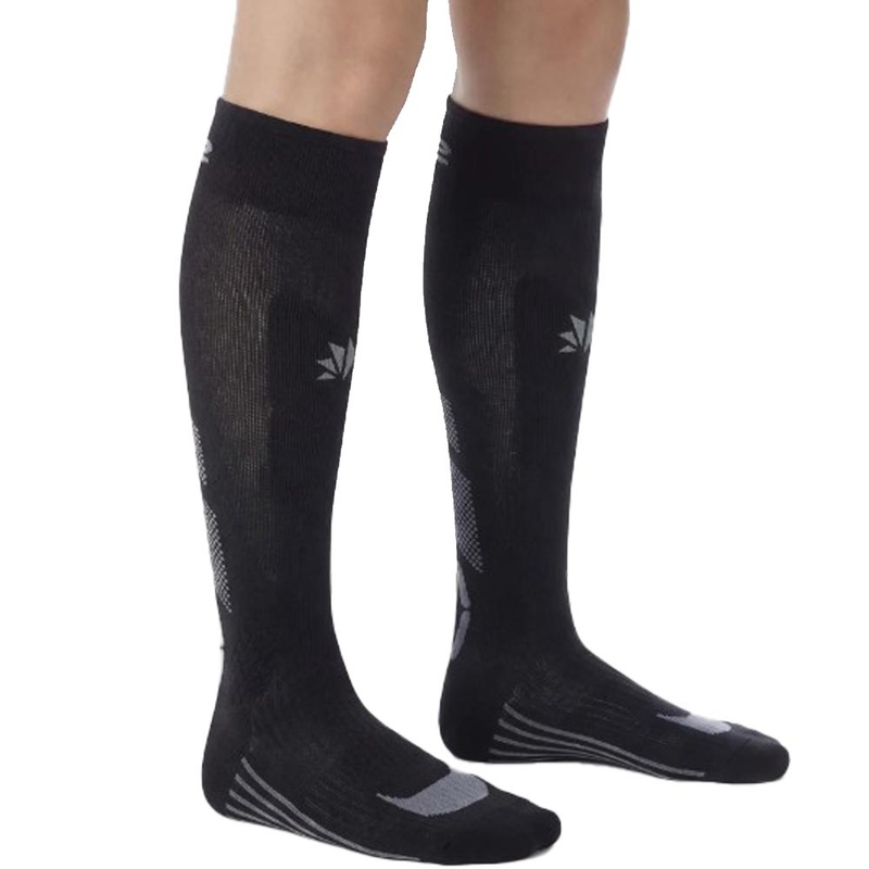 Funktionelle knæstrømper SIXS MOT V3 sort-grå