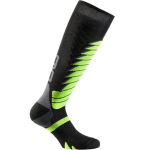 Funktionelle knæstrømper SIXS SPEED V3 sort-grøn