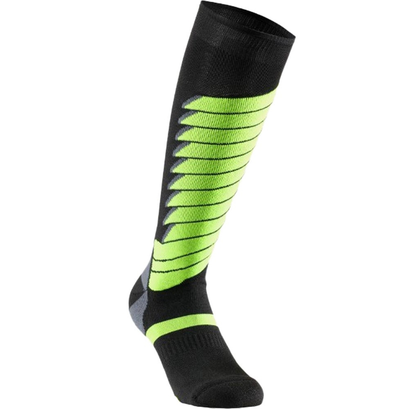 Funktionelle knæstrømper SIXS SPEED V3 sort-grøn