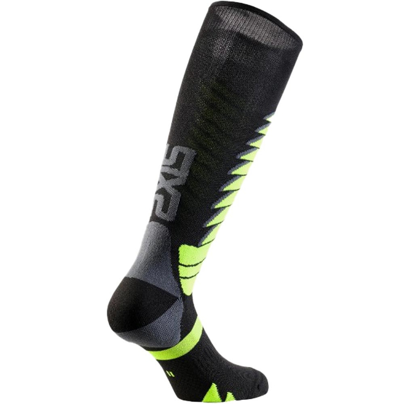 Funktionelle knæstrømper SIXS SPEED V3 sort-grøn