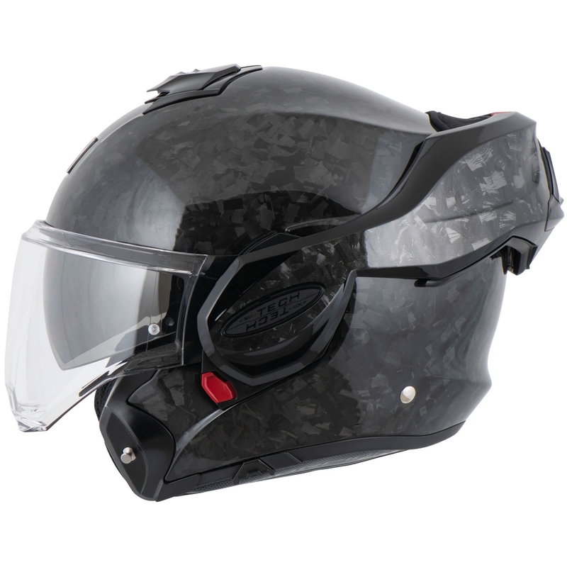 Scorpion EXO-TECH EVO ONYX CARBON Solid flip-up motorcykelhjelm, sort