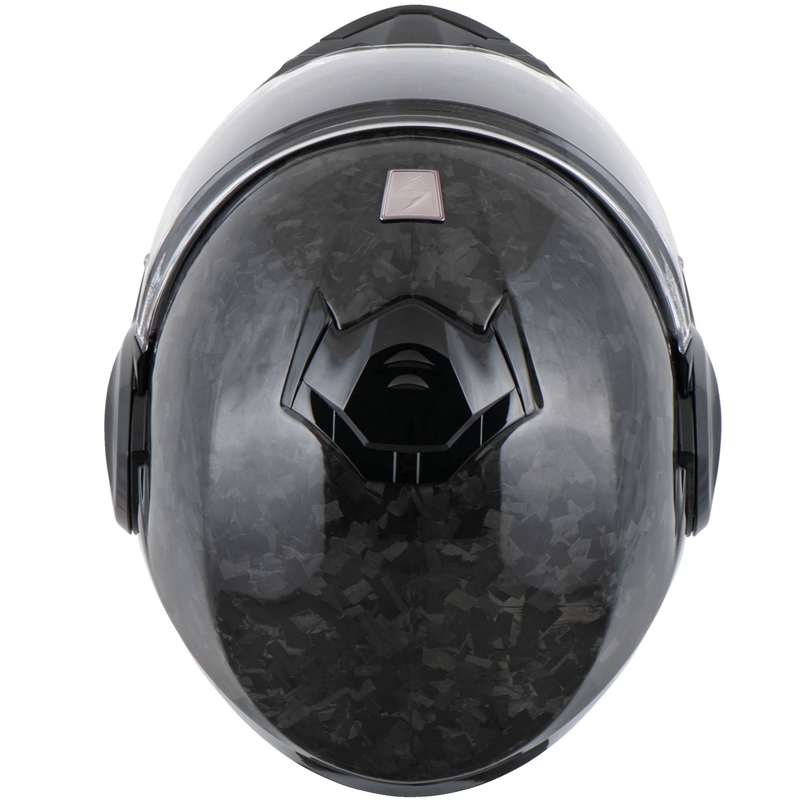 Scorpion EXO-TECH EVO ONYX CARBON Solid flip-up motorcykelhjelm, sort