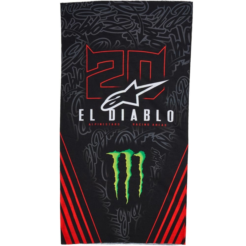 Halsedisse Alpinestars FQ20 Monster Collection, Sort/Fluo Rød/Blå/Grøn
