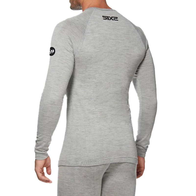 Termo langærmet T-shirt SIXS TS2 MERINOS grå