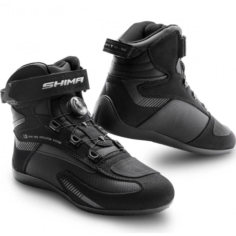 Shima Exo motorcykelstøvler sort-sort