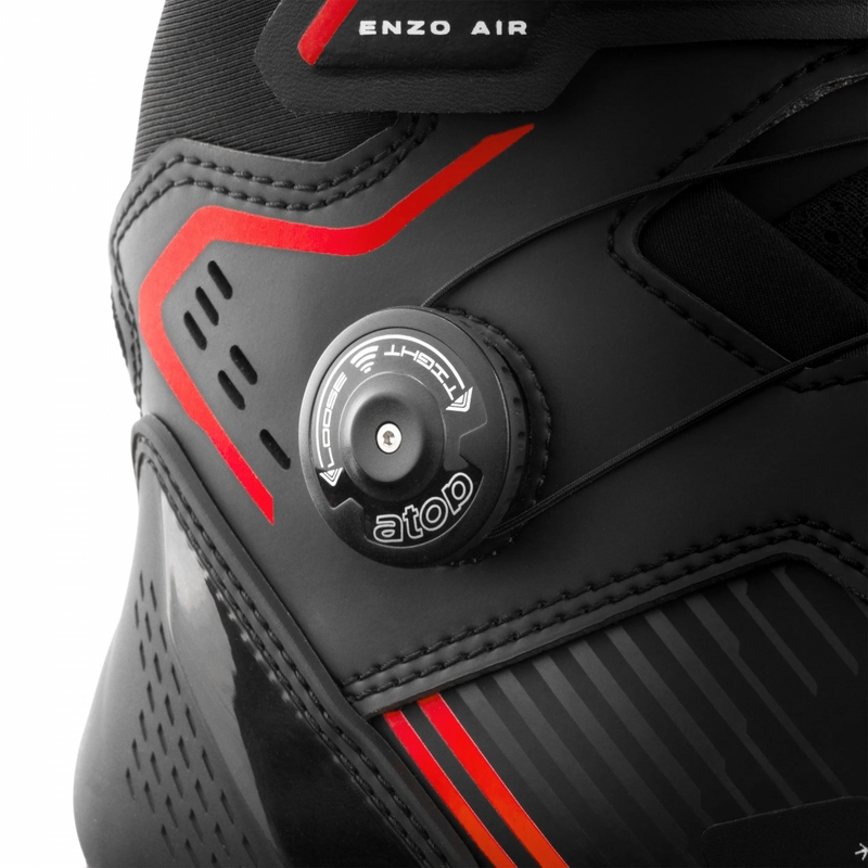 Shima Enzo Air motorcykelstøvler sort-rød