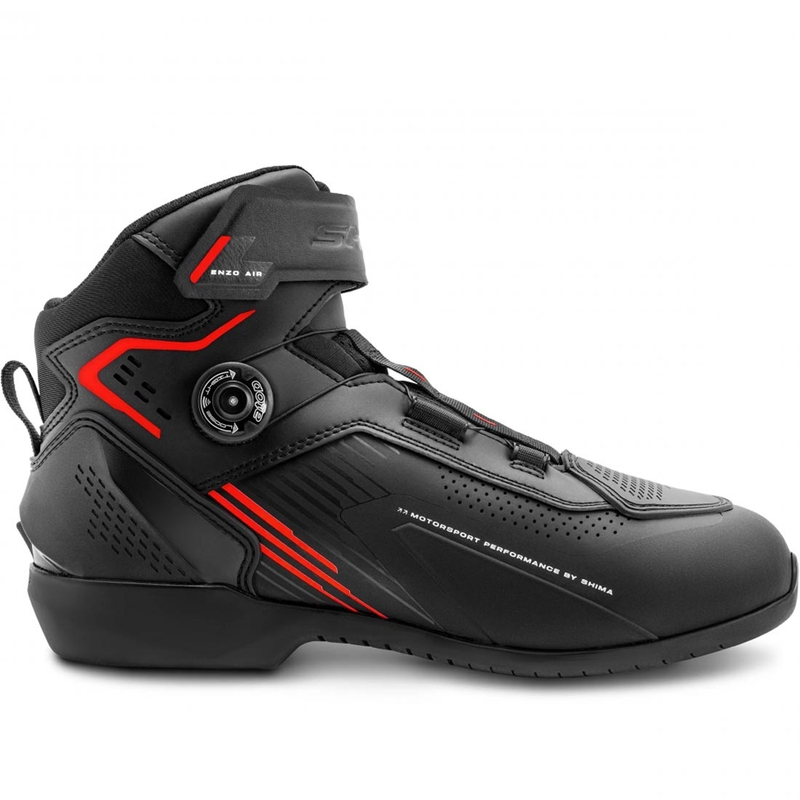 Shima Enzo Air motorcykelstøvler sort-rød
