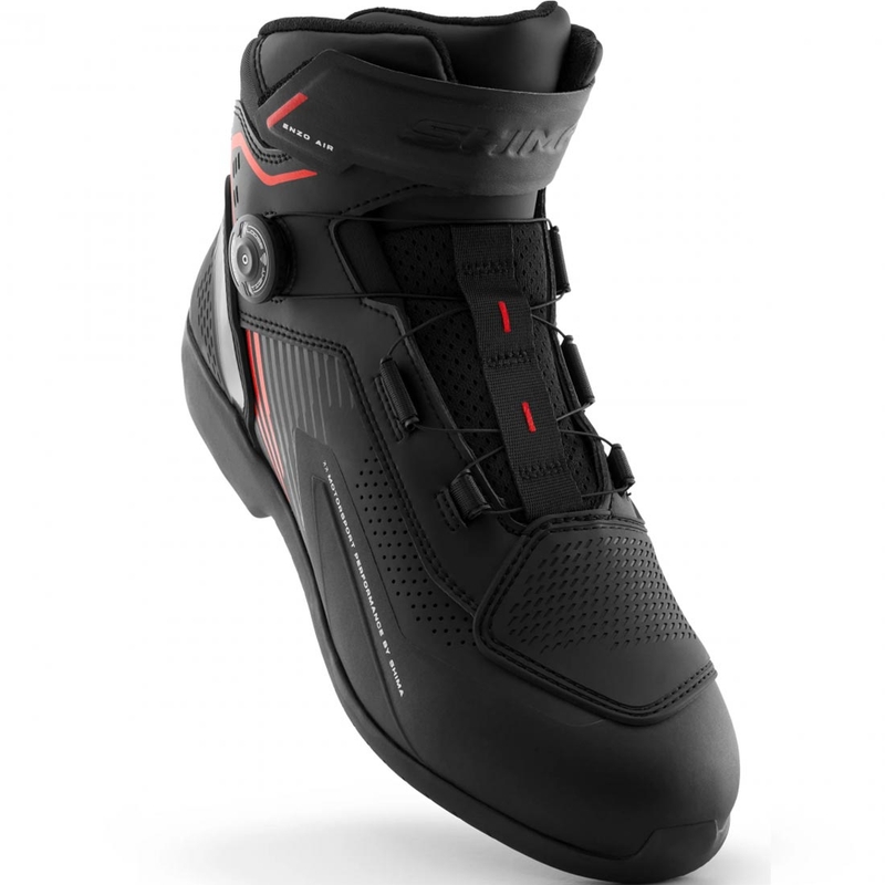 Shima Enzo Air motorcykelstøvler sort-rød
