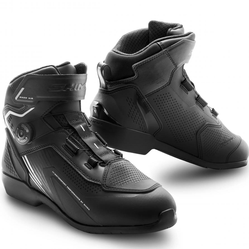 Shima Enzo Air motorcykelstøvler sort-hvide