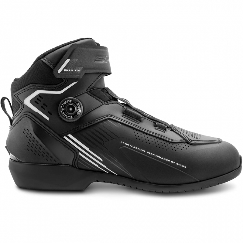 Shima Enzo Air motorcykelstøvler sort-hvide