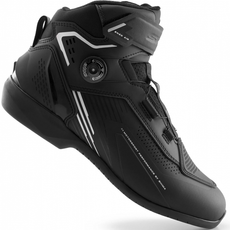 Shima Enzo Air motorcykelstøvler sort-hvide
