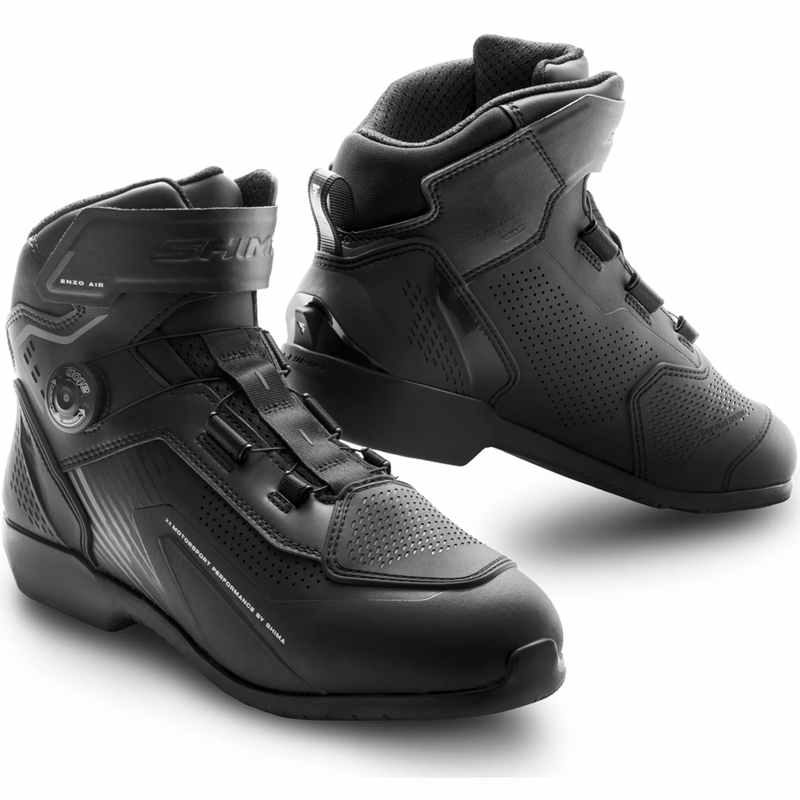 Shima Enzo Air motorcykelstøvler sort-sort