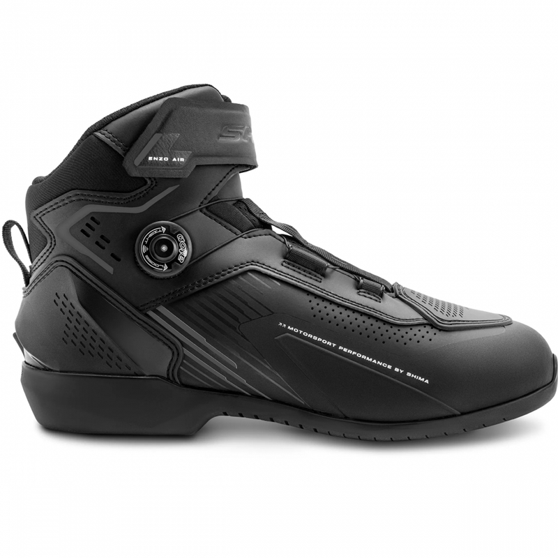 Shima Enzo Air motorcykelstøvler sort-sort