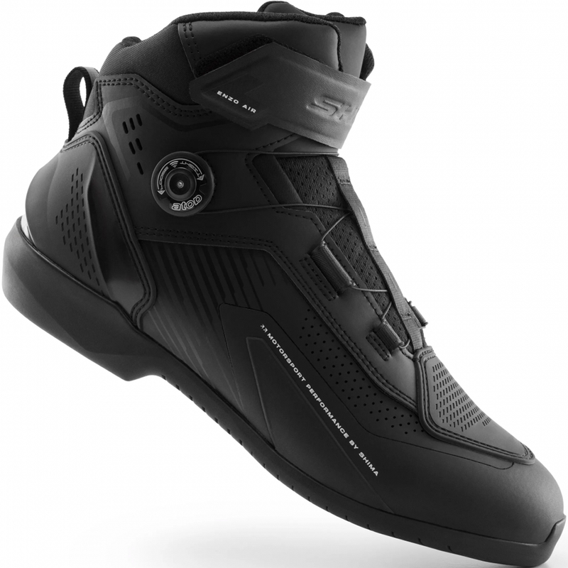 Shima Enzo Air motorcykelstøvler sort-sort