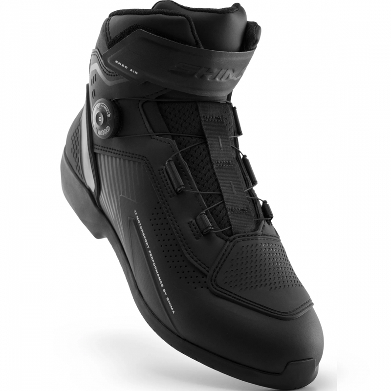 Shima Enzo Air motorcykelstøvler sort-sort