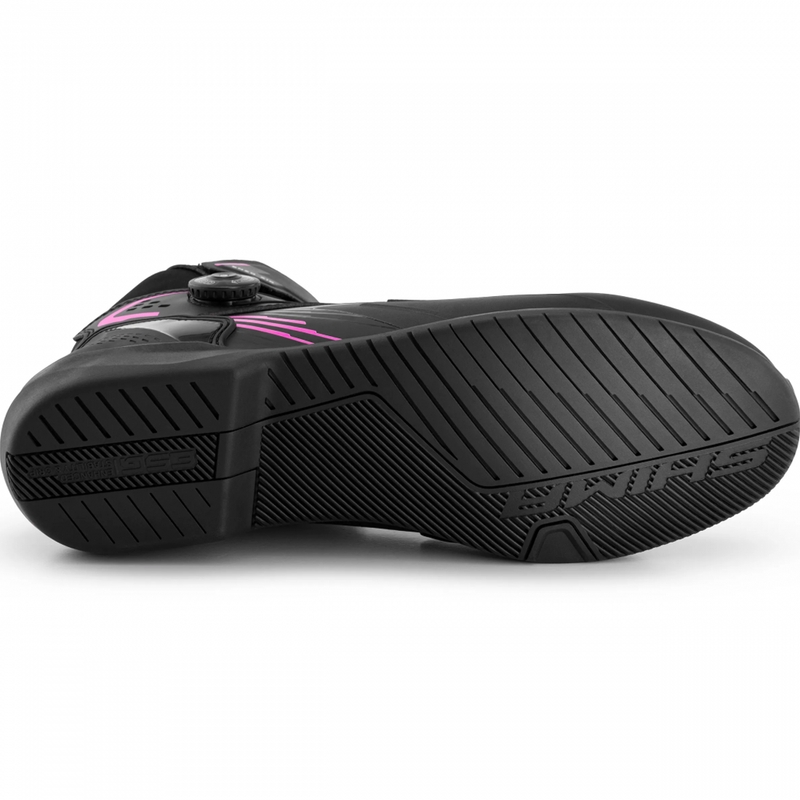 Dame motorcykelstøvler Shima Enzo Air sort-pink