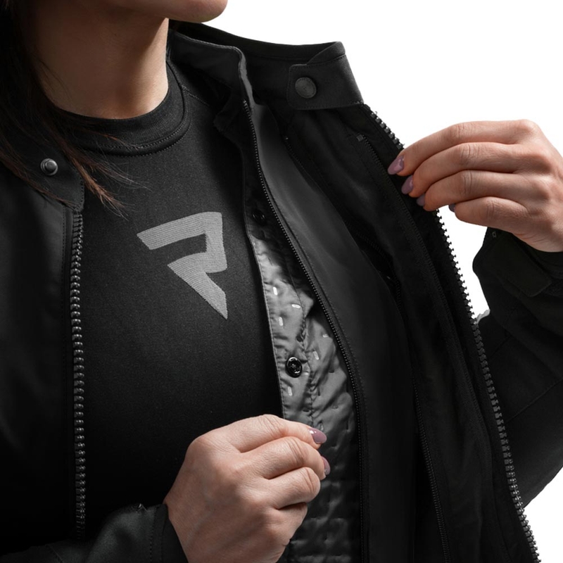 Dame motorcykeljakke Rebelhorn Swift sort