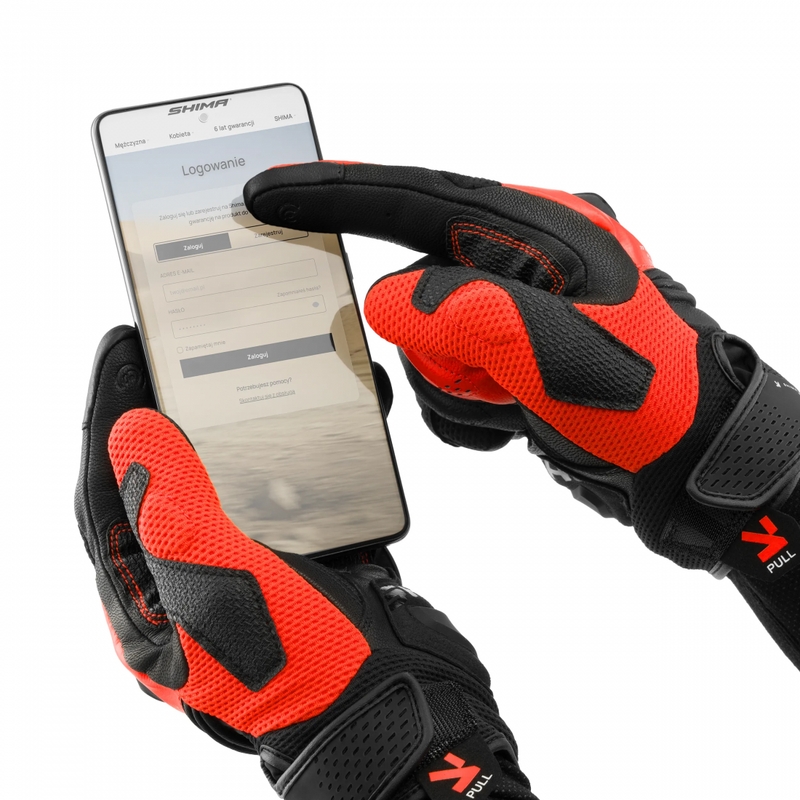 Shima Spark 3.0 motorcykelhandsker, fluo rød