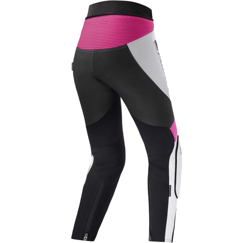 Dame motorcykelbukser Shima Miura 2.0 sort-fluo pink