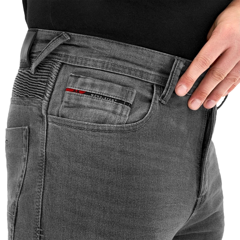 Shima Zenith grå forlængede motorcykeljeans