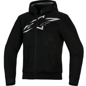 Alpinestars Chrome Superairflow motorcykelsweatshirt sort-mørkegrå-hvid