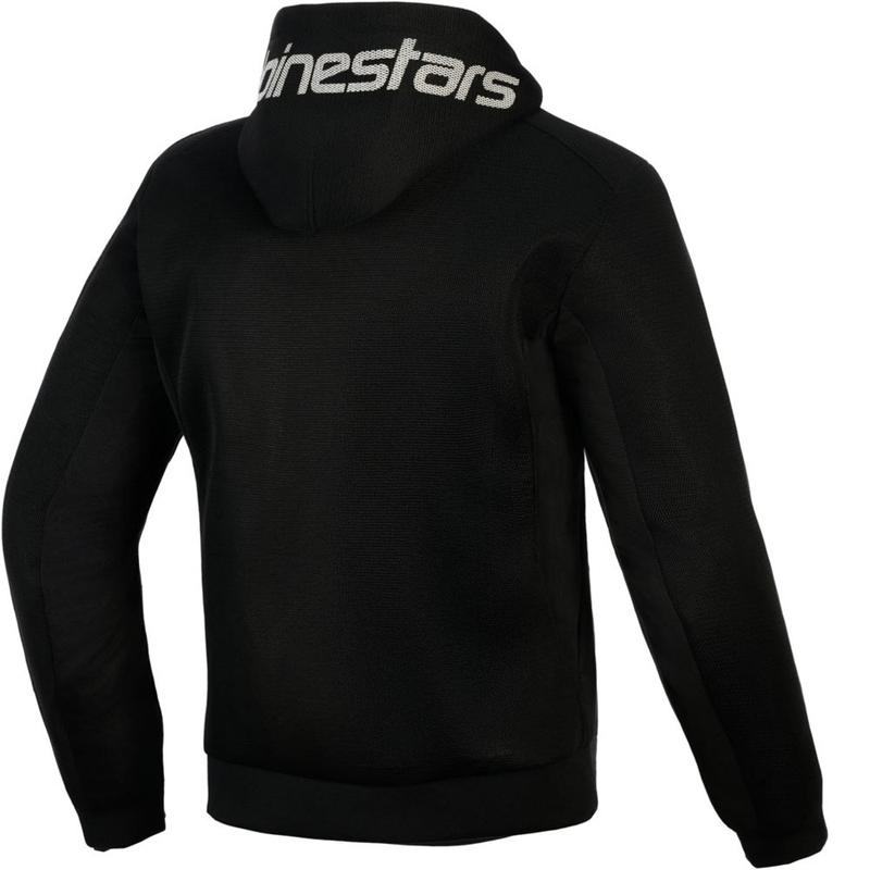 Alpinestars Chrome Superairflow motorcykelsweatshirt sort-mørkegrå-hvid