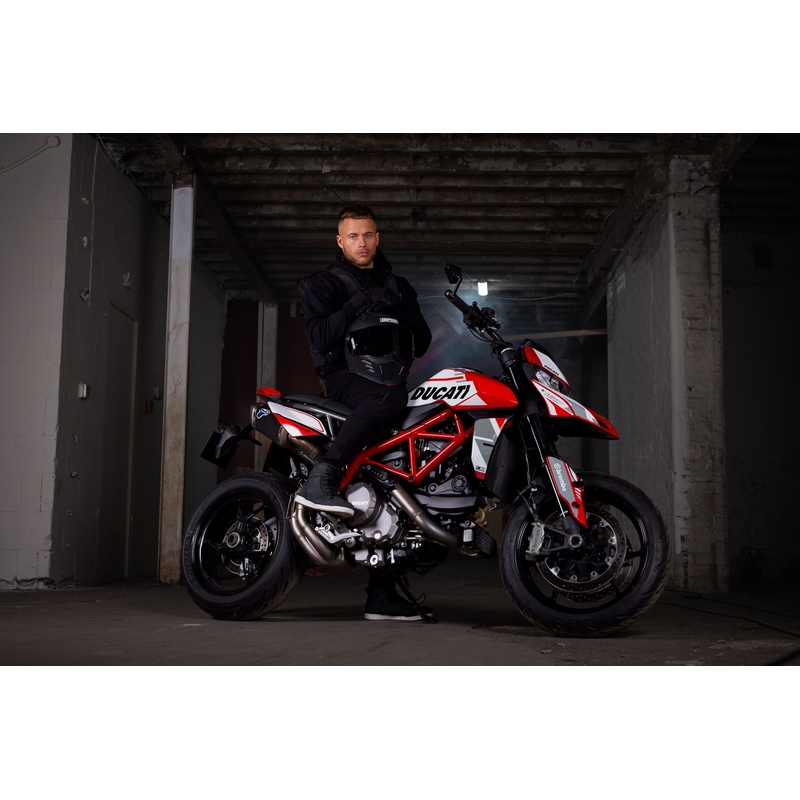 Oxford Armourlite AA Lockon Motorcykeljakke Sort