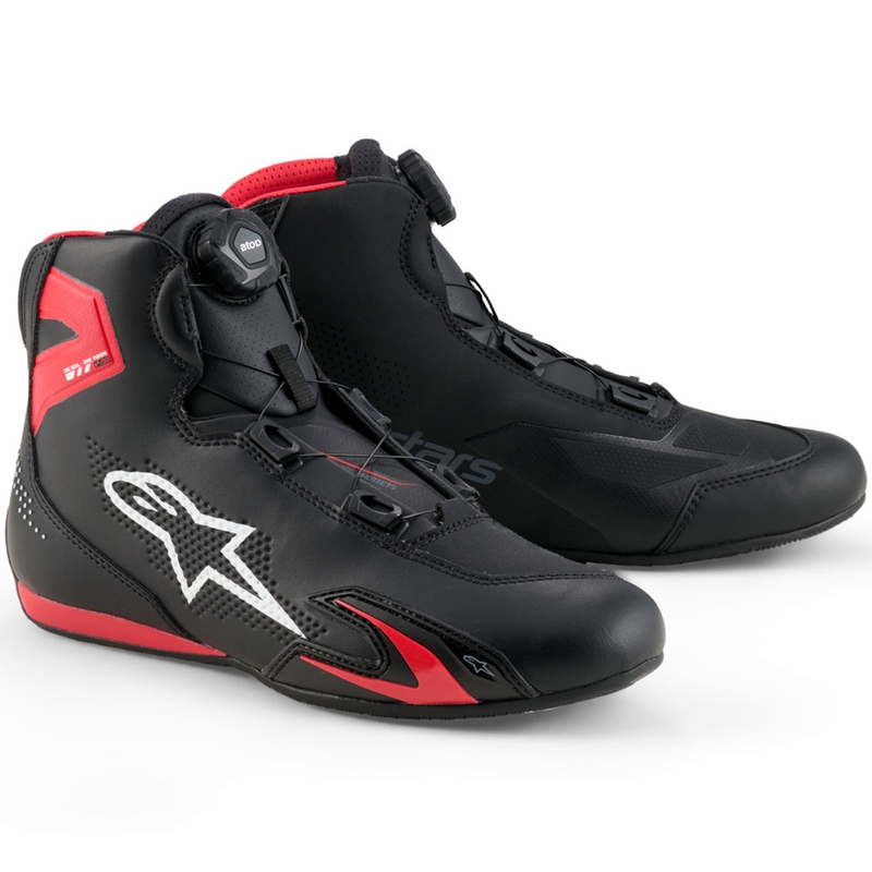 Alpinestars Celer motorcykelstøvler sort-rød-hvid
