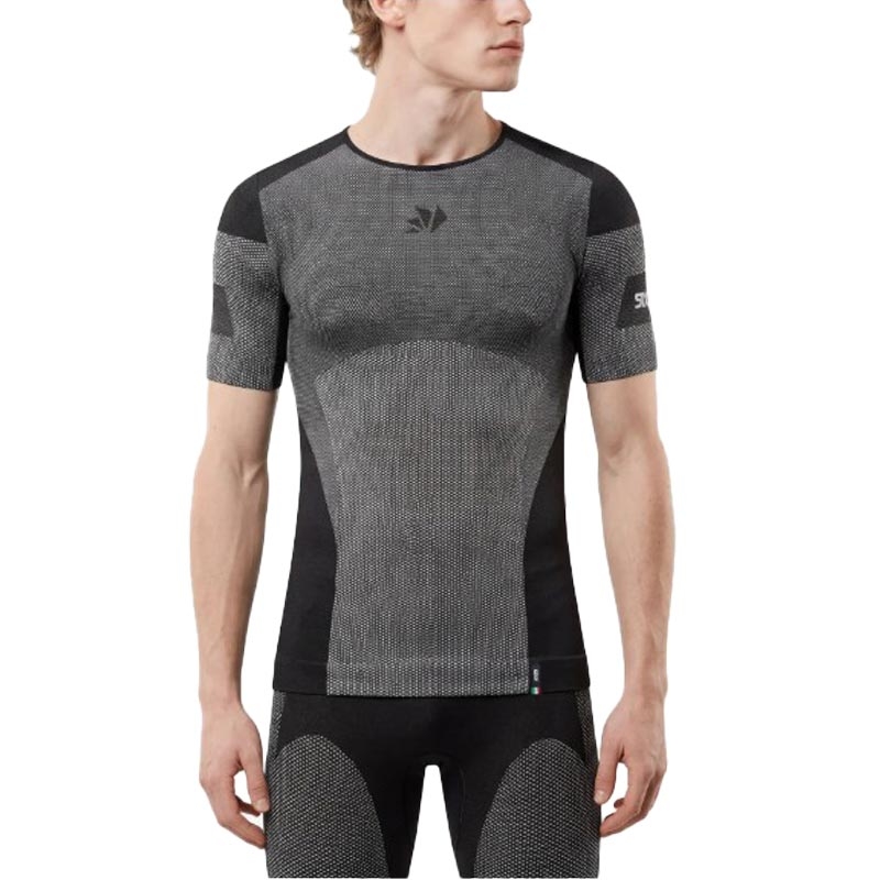 Funktionel T-shirt SIXS BT TS1L V2 sort kulstoffiber