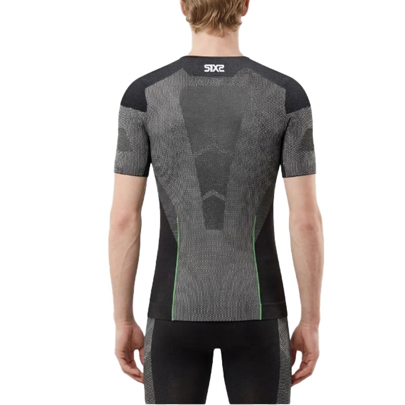 Funktionel T-shirt SIXS BT TS1L V2 sort kulstoffiber