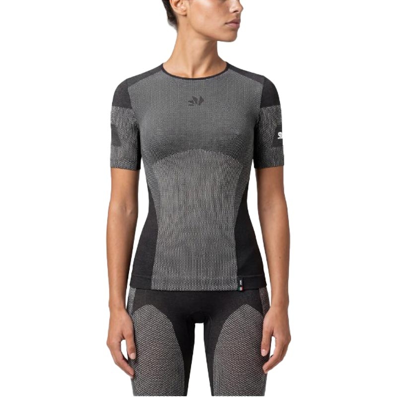 Funktionel T-shirt SIXS BT TS1L V2 sort kulstoffiber